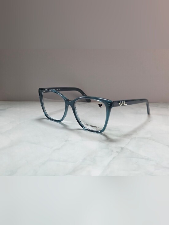 Karl Lagerfeld Accessories - Karl Lagerfeld KL6050 425 Blue Transparent Cat Eye Eyeglasses